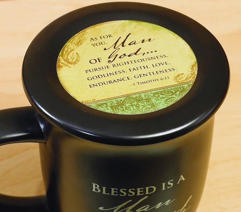 Christian Mug and Coaster Set for Men - 14 oz Birthday Gift