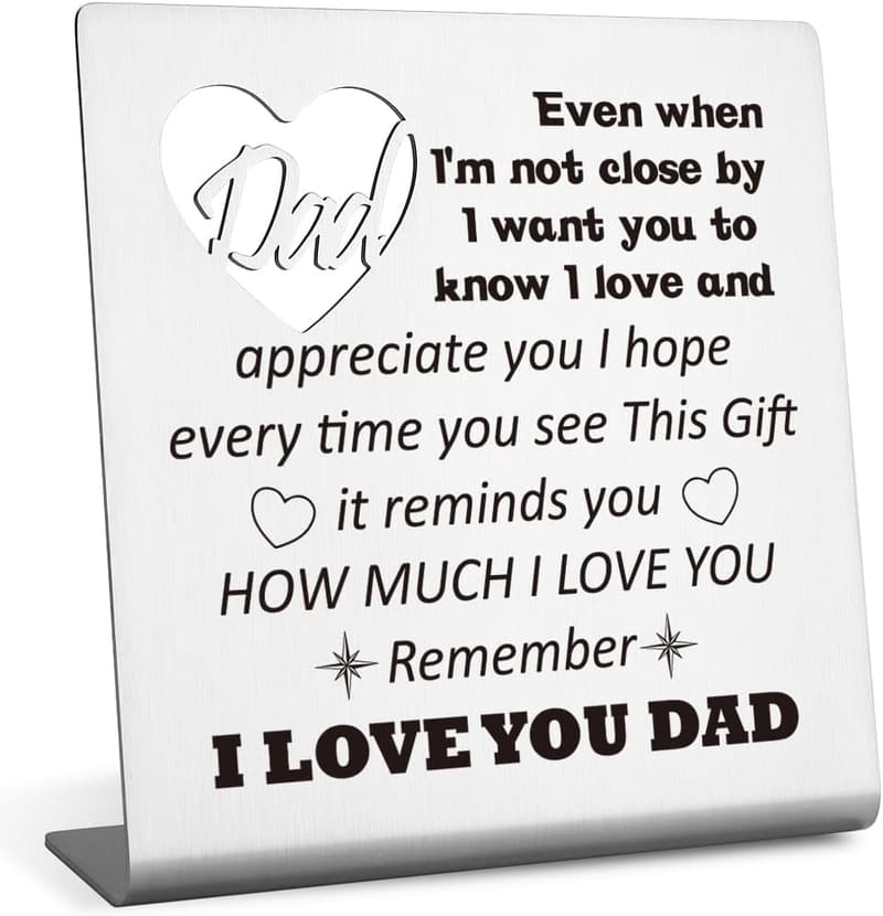 Birthday Gift Desk Decorative Sign for Dad