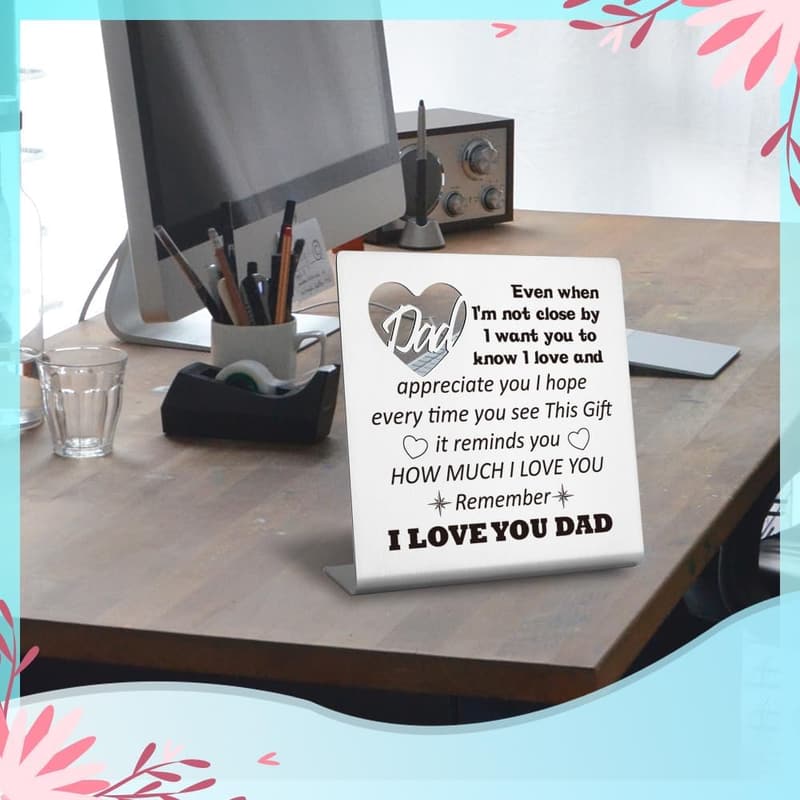 Birthday Gift Desk Decorative Sign for Dad