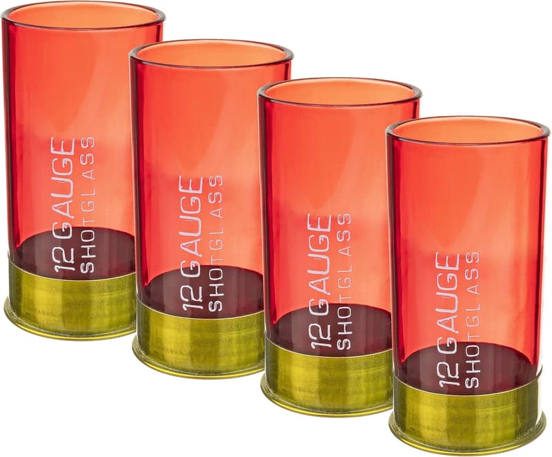 Father's Day Set of 4 Shotgun Shell Shot Glasses
