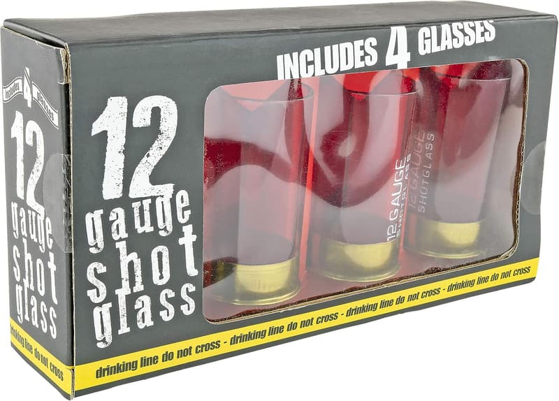 Father's Day Set of 4 Shotgun Shell Shot Glasses