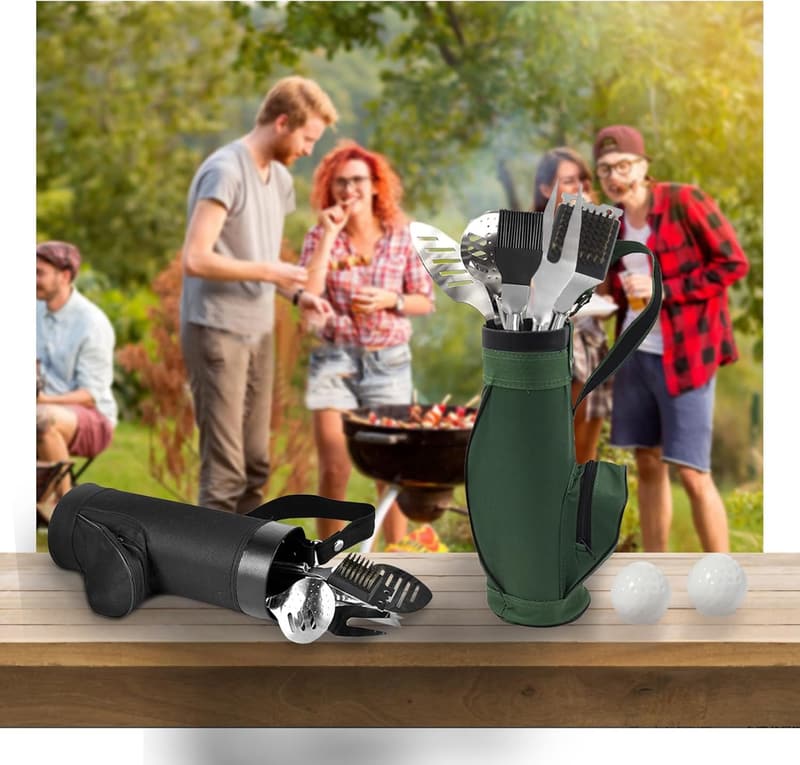 Father's Day 8-Piece BBQ Grill Tool Set for Dad