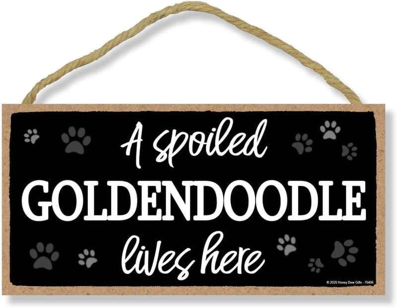 Funny Goldendoodle Home Sign for Dog Lovers, 10