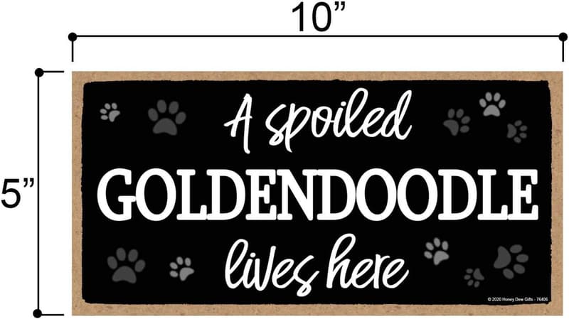 Funny Goldendoodle Home Sign for Dog Lovers, 10