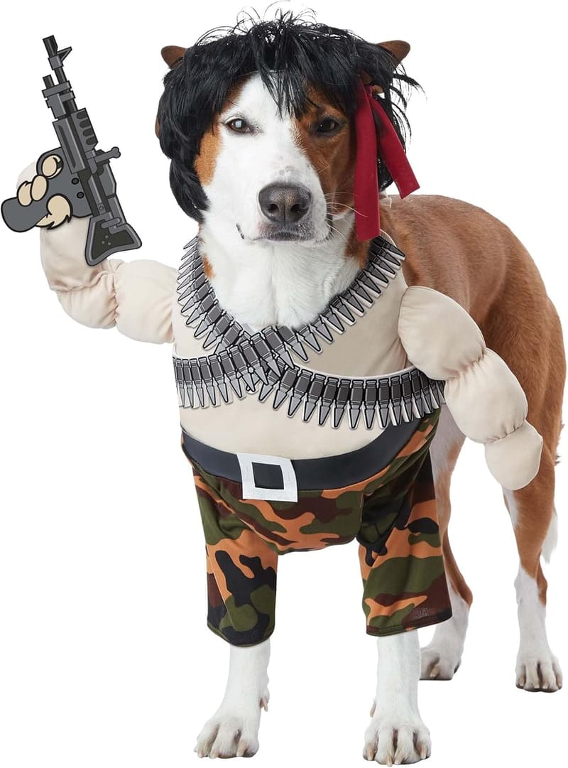 Action Hero Pet Costume - Large Size for Pets