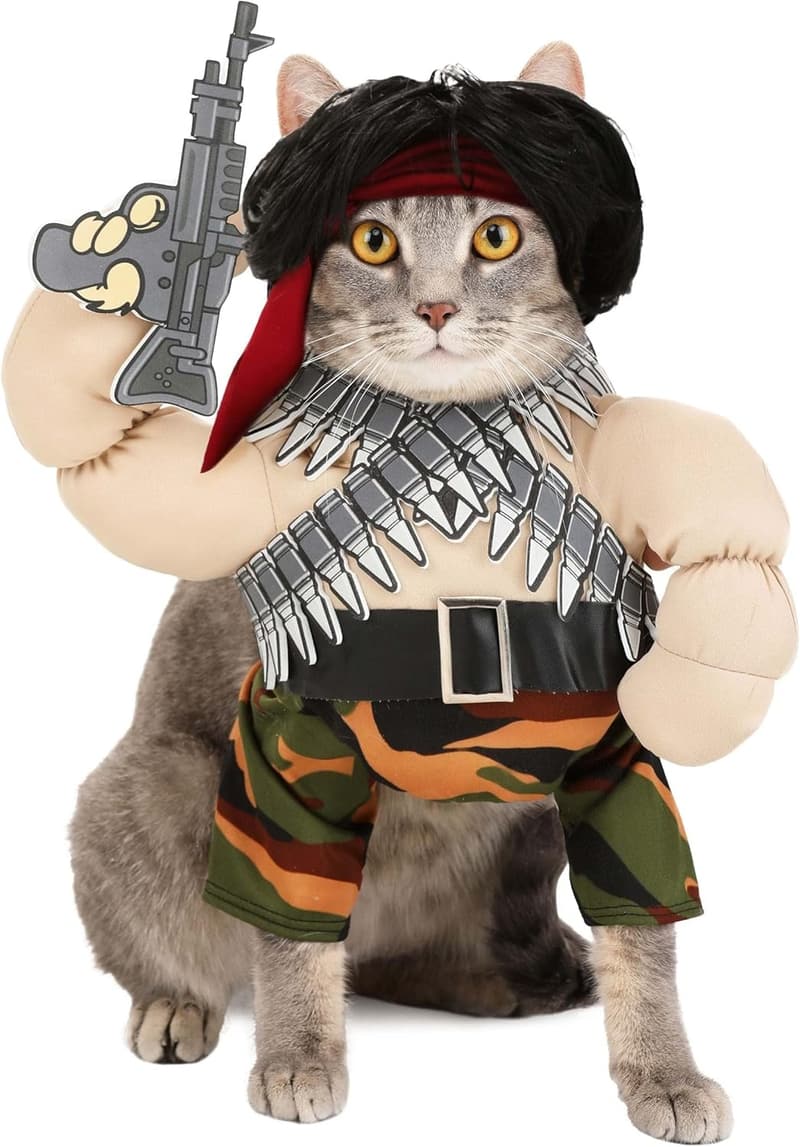 Action Hero Pet Costume - Large Size for Pets