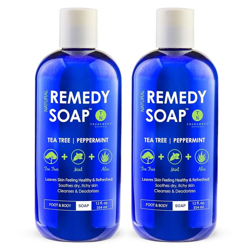Tea Tree Oil Body Wash Duo with Aloe & Peppermint - 12oz