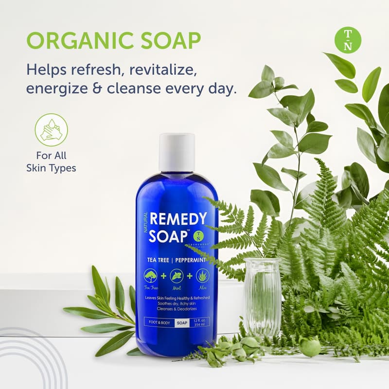 Tea Tree Oil Body Wash Duo with Aloe & Peppermint - 12oz