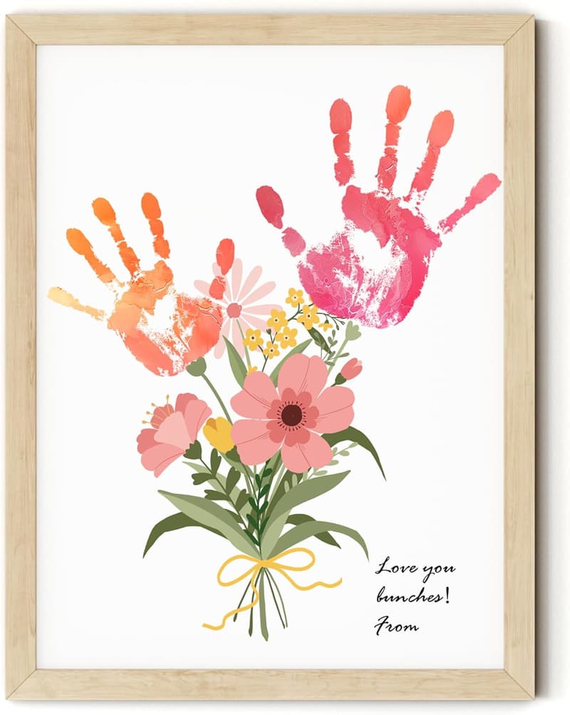 Mother's Day Handprint Art DIY Kit for Mom and Grandma
