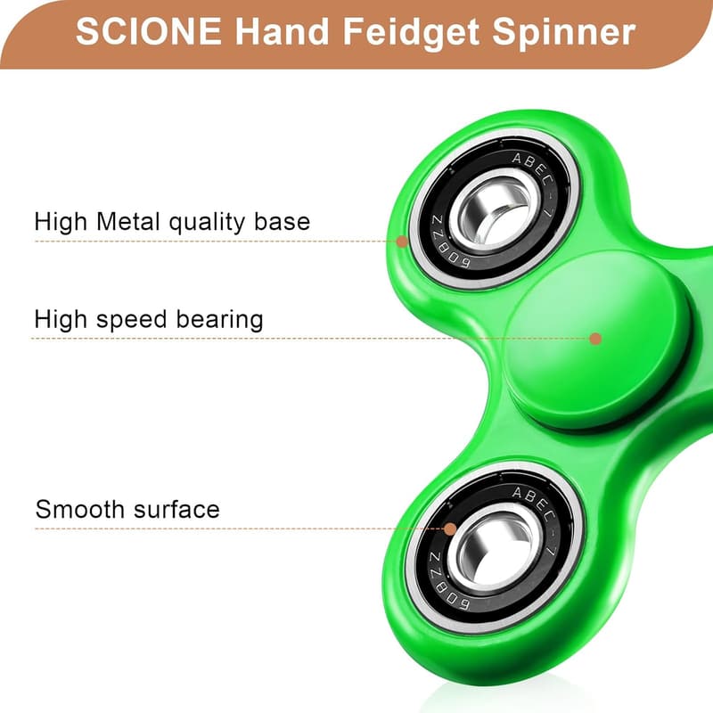 Fidget Spinner Toy for Kids & Adults - Anxiety Relief Gift