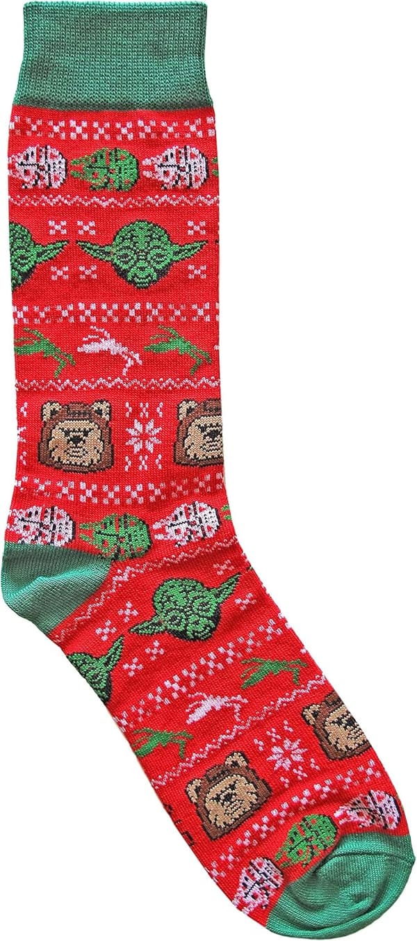 Men's Star Wars Ewok & Yoda Christmas Socks