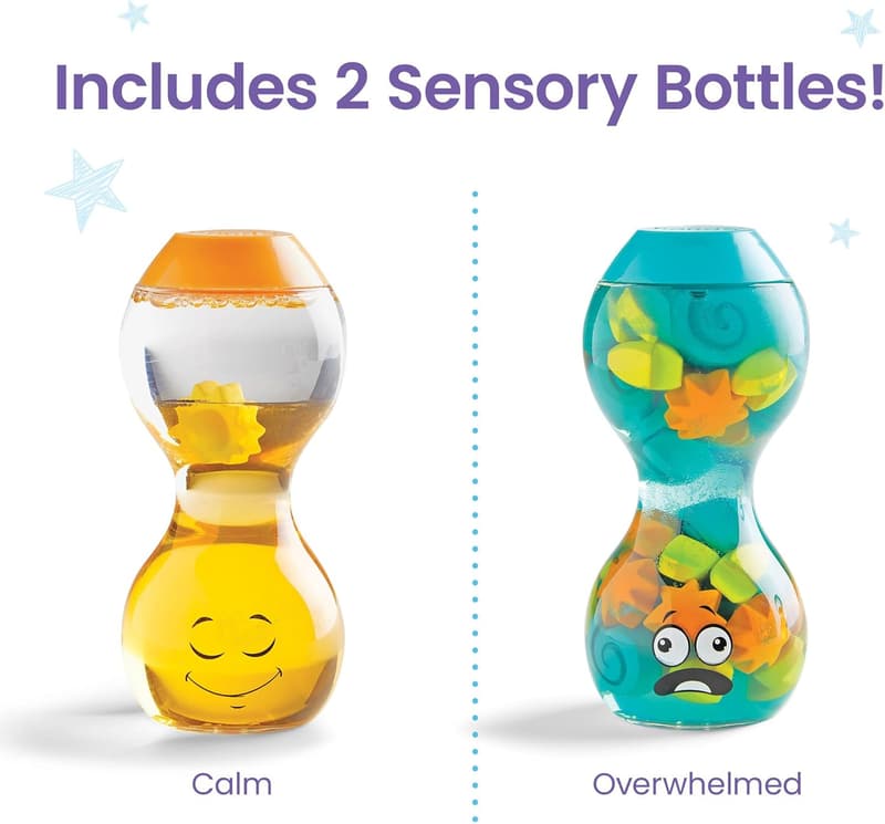 Opposite Emotions Sensory Bottles - Toddler Calm Down Toys