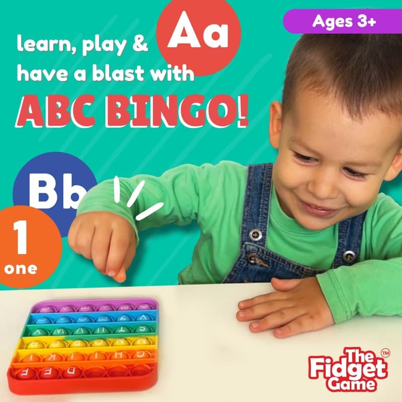 Educational ABC Bingo Game for Kids, 3+ Years - 6 Interactive Mats