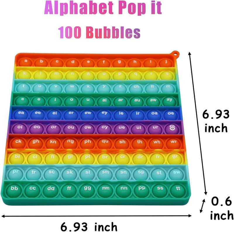 Montessori Alphabet Phonics Pop Board for Kids 1-3 Years