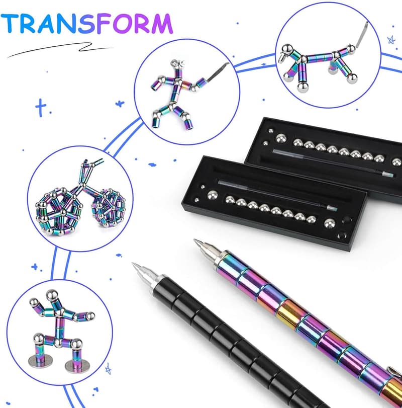 Magnetic Fidget Toys for Boys & Girls Ages 8-12 - Ideal Birthday Gift