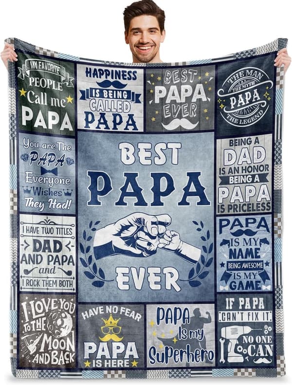 Papa Blanket Gift 80