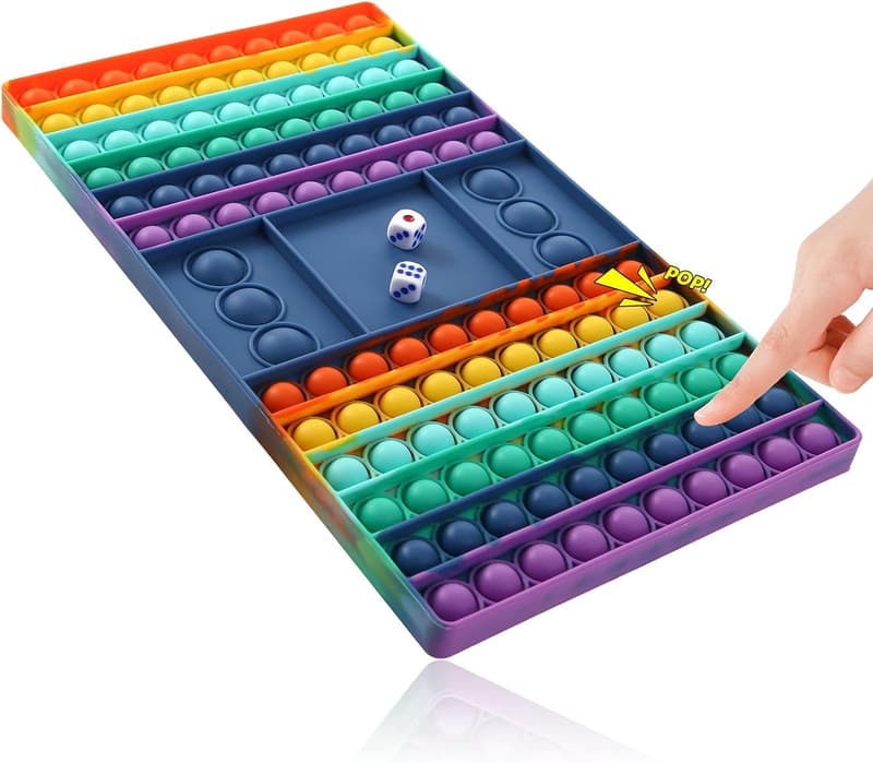 Math Fidget Toy for Kids - Pop Board Multiplication Game