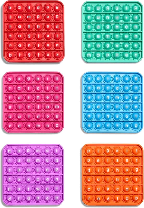 Multisensory Reading Mats for Pre-K to 1st Grade (Set of 6)