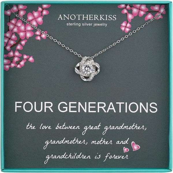 Great Grandmother Generations Necklace in Sterling Silver