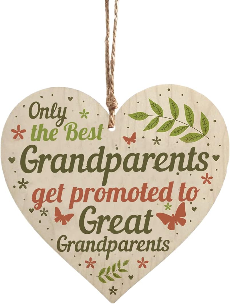 Great Grandparents Promotion Plaque - 4x4 Inch Gift