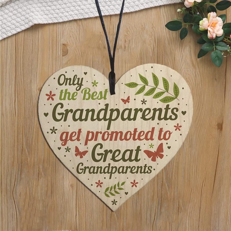 Great Grandparents Promotion Plaque - 4x4 Inch Gift