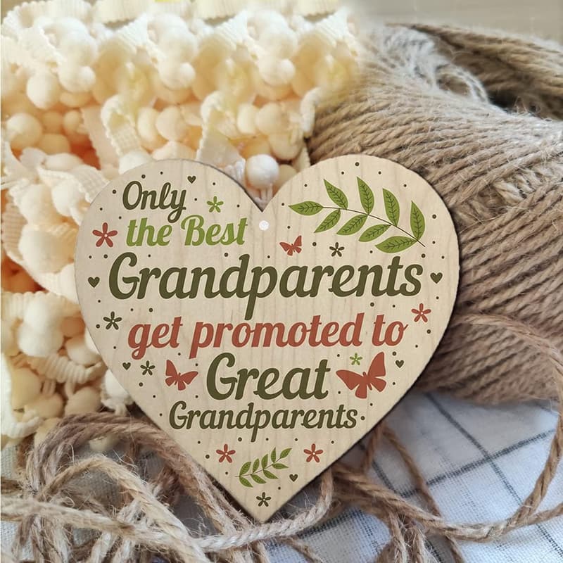 Great Grandparents Promotion Plaque - 4x4 Inch Gift