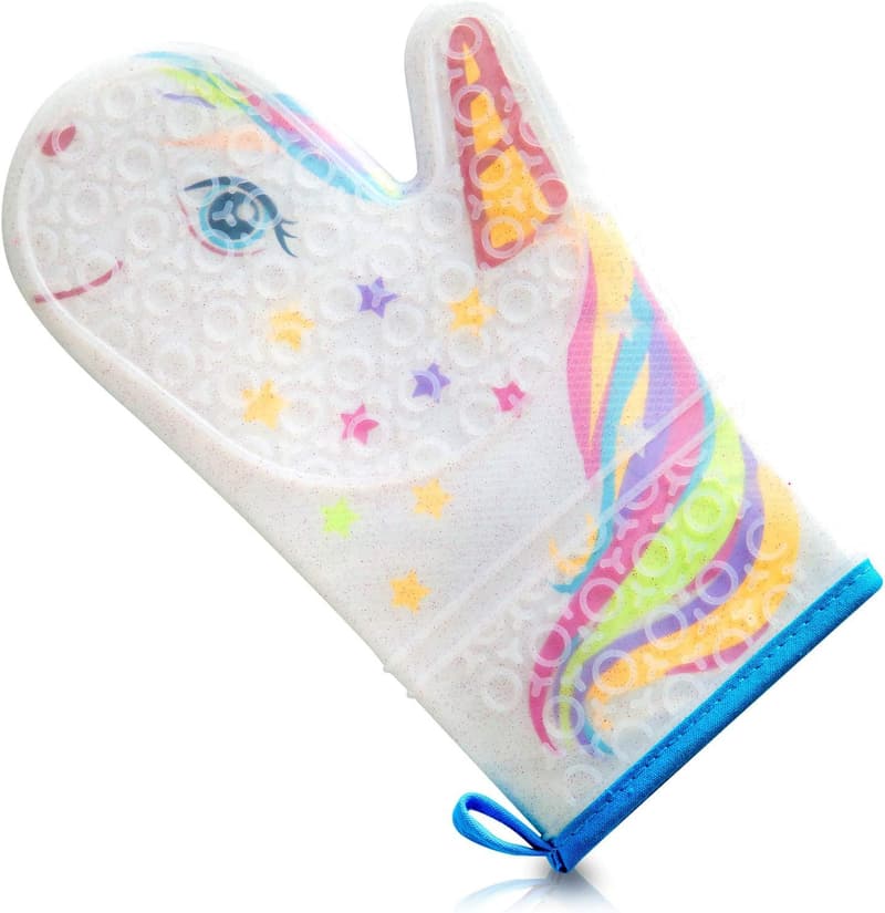 Magic Unicorn Silicone Oven Mitt - Heat Resistant Kitchen Glove