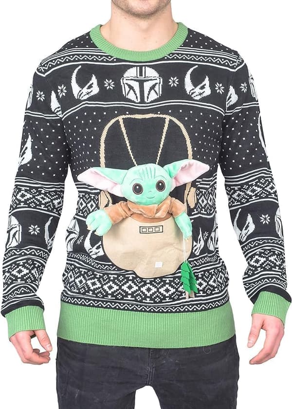 Baby Yoda Ugly Christmas Sweater for Kids