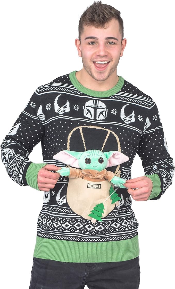 Baby Yoda Ugly Christmas Sweater for Kids