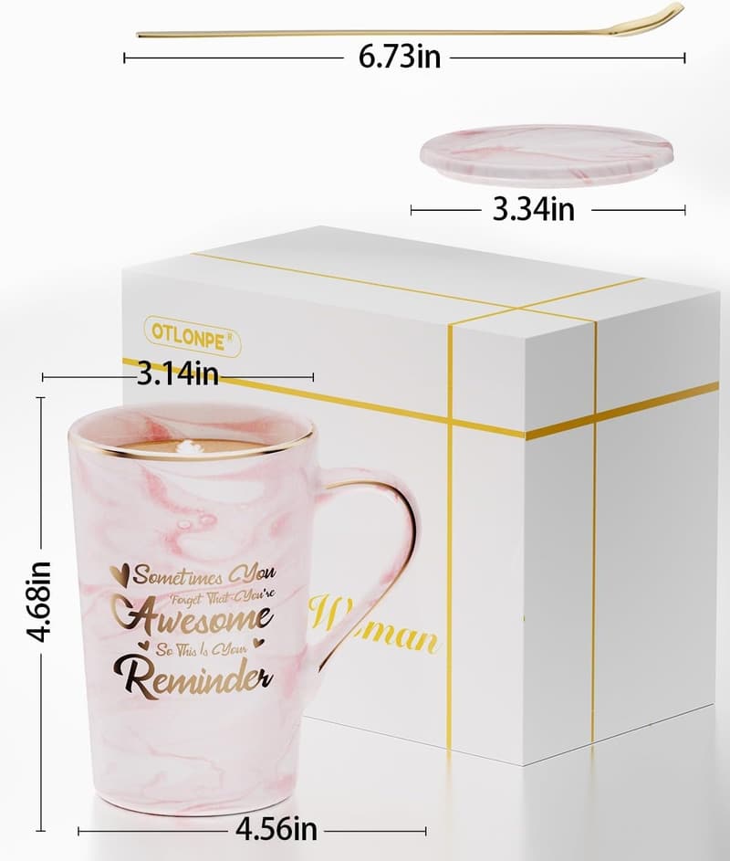 Mother's Day Funny Ceramic Coffee Mug for Women, 14 OZ