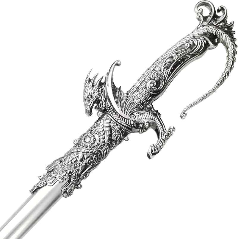 Fantasy Knight Sword - Saint George Dragon Saber - Dull Blade