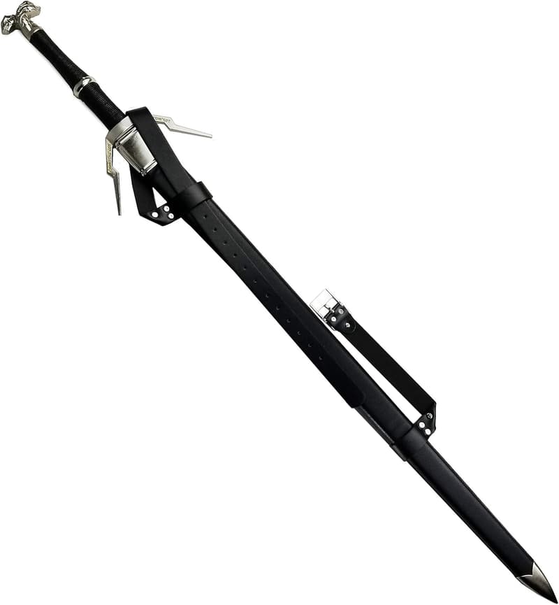 Medieval Two-Handed Sword - Stainless Steel Blade & Wooden Scabbard