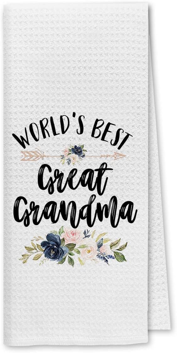 Great Grandma Floral Kitchen Towels – Best Gift for Mom