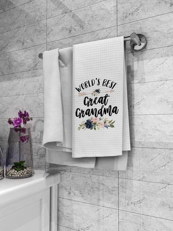 Great Grandma Floral Kitchen Towels – Best Gift for Mom