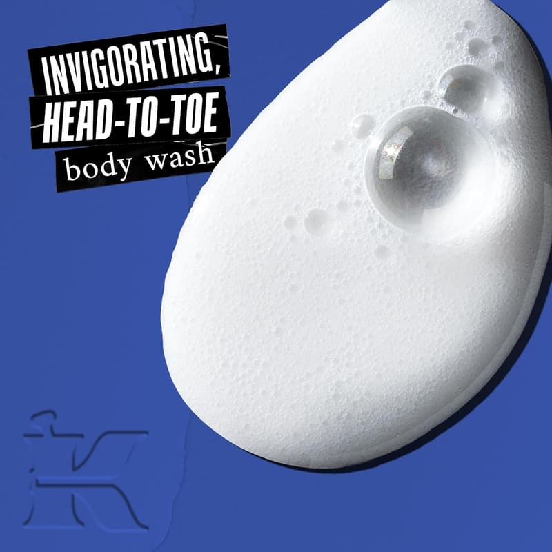 Energizing Body Wash & Shampoo for Men with Menthol & Caffeine