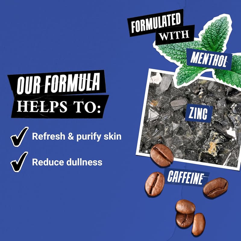 Energizing Body Wash & Shampoo for Men with Menthol & Caffeine