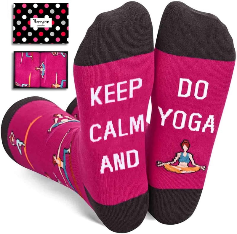Funny Gym Socks for Men and Women - Weightlifting & Yoga