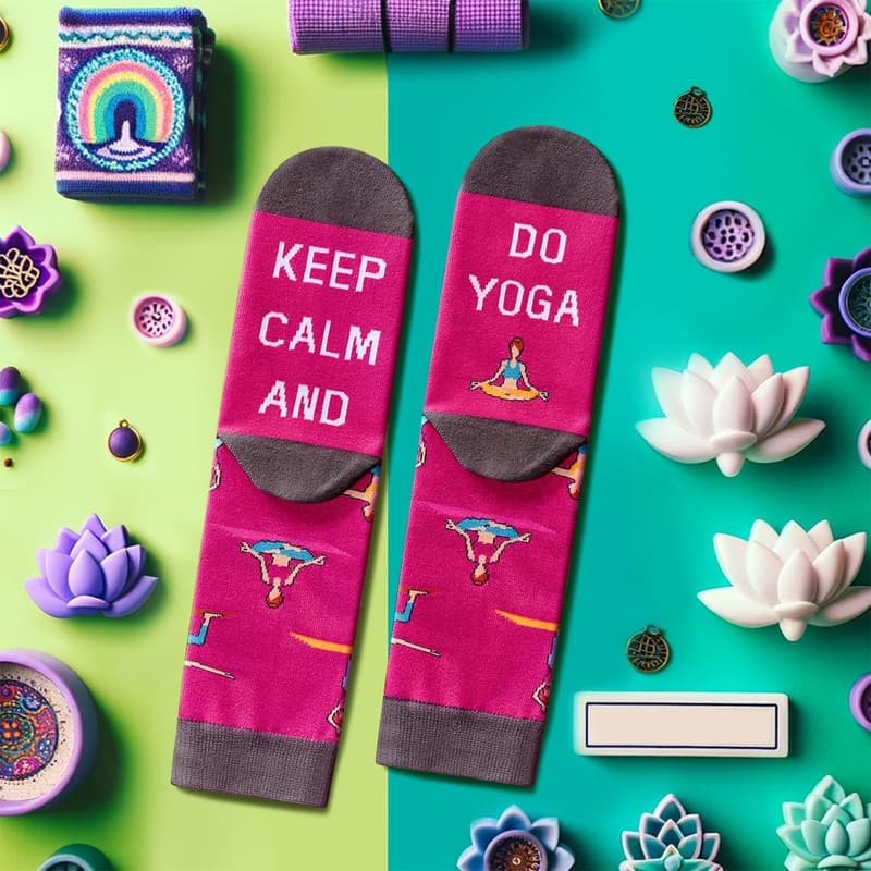 Funny Gym Socks for Men and Women - Weightlifting & Yoga