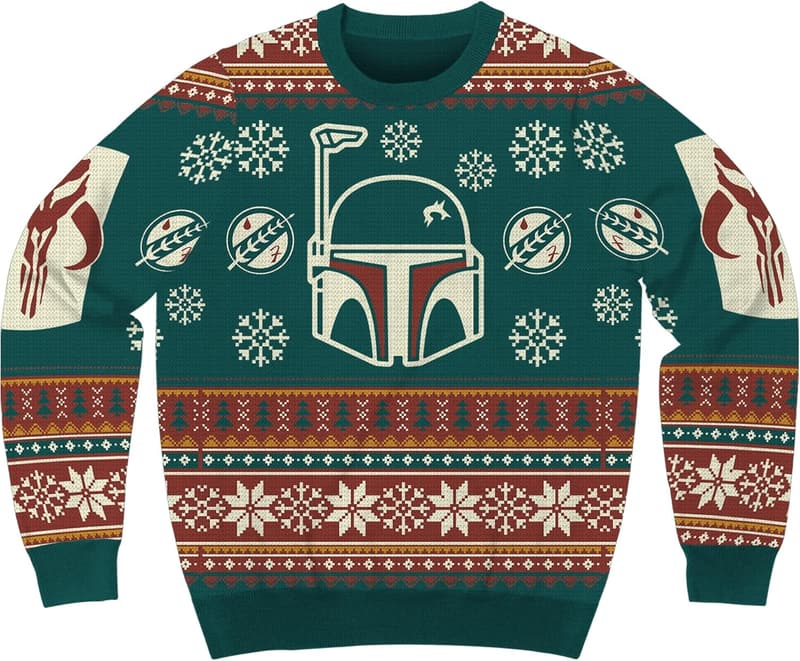 Boba Fett Winter Holiday Sweater for Star Wars Fans