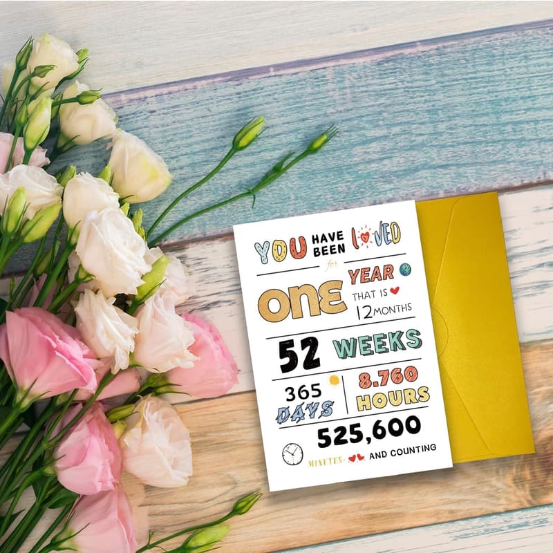 Happy 1st Birthday Card for Baby – Cute Design for Kids