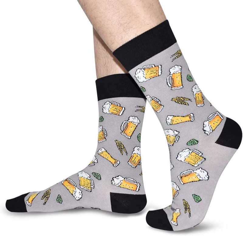 Funny Socks for Beer & Sports Lovers - Perfect Christmas Gift