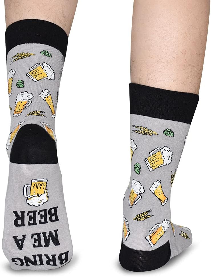 Funny Socks for Beer & Sports Lovers - Perfect Christmas Gift