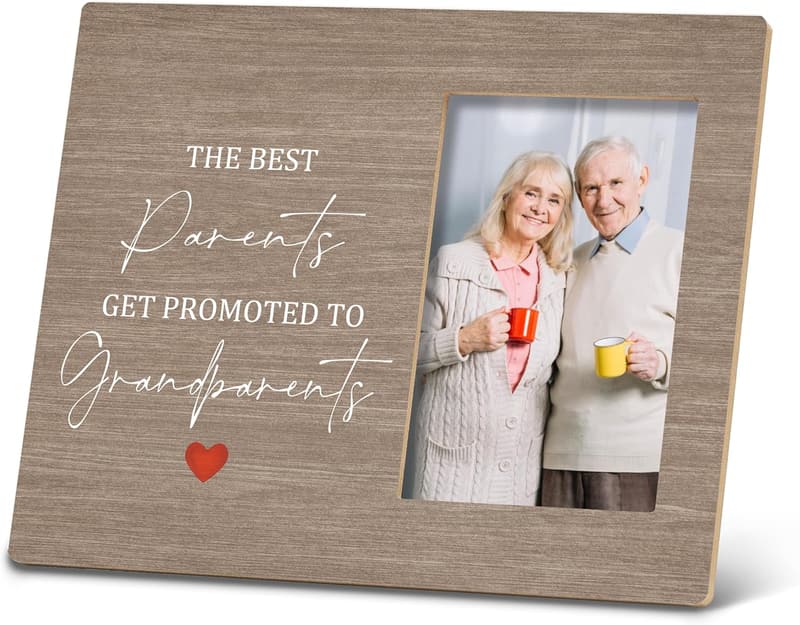 Grandparents Photo Frame - Wooden Baby Announcement Gift