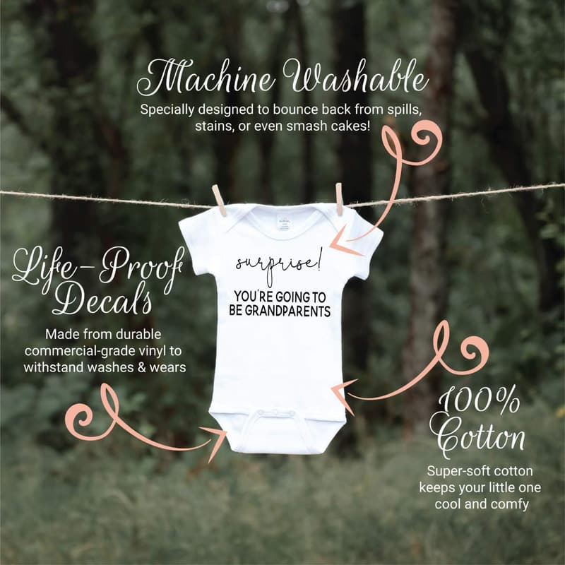 Grandparents Pregnancy Announcement Newborn Bodysuit