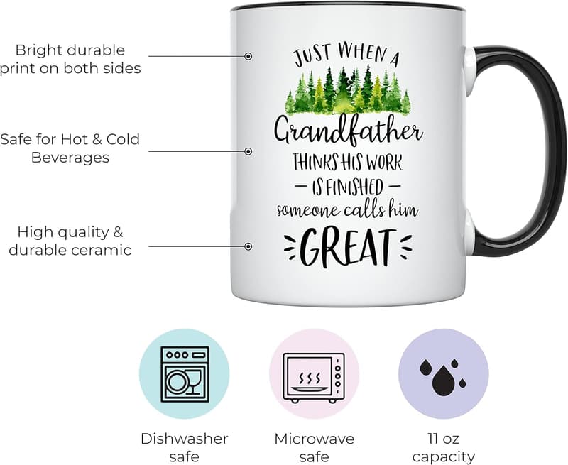 Great Grandpa Announcement Mug - 11 oz - Pregnancy Gift