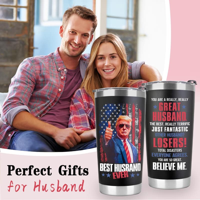 Father's Day Gift: Personalized 20oz Coffee Tumbler for Husband