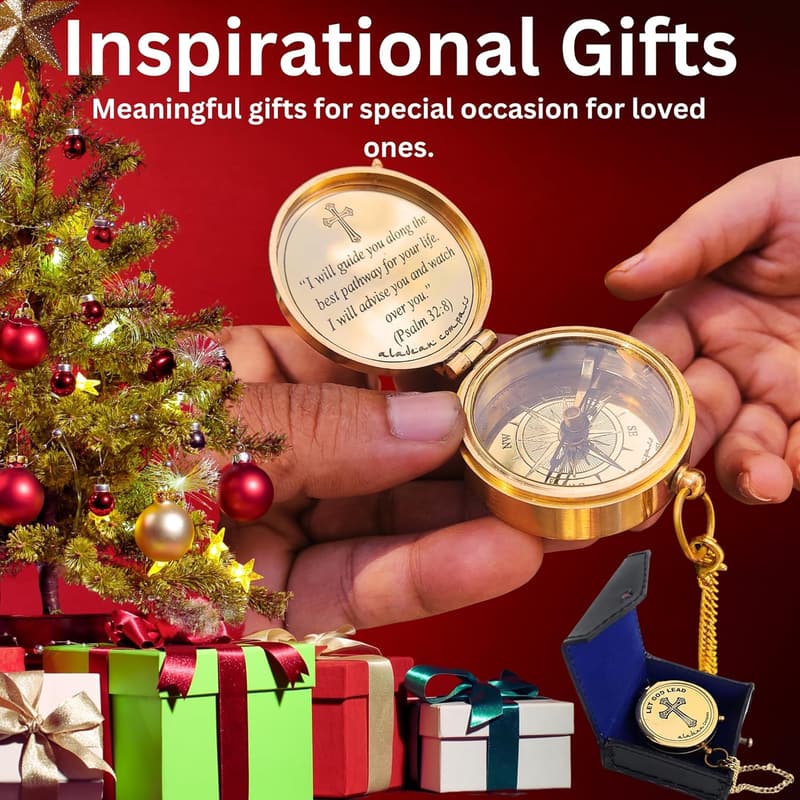 Inspirational Engraved Compass - Uplifting Gift for All