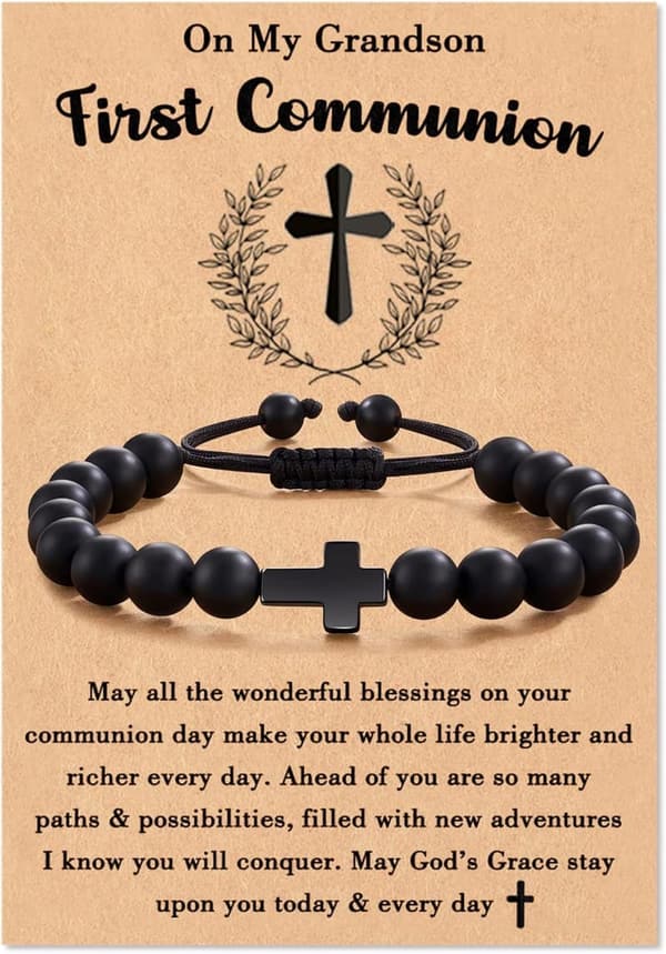 First Holy Communion Tarsus Cross Bracelet for Boys