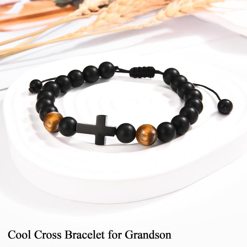 Easter Cross Bracelet for Boys and Girls - Baptism Gift
