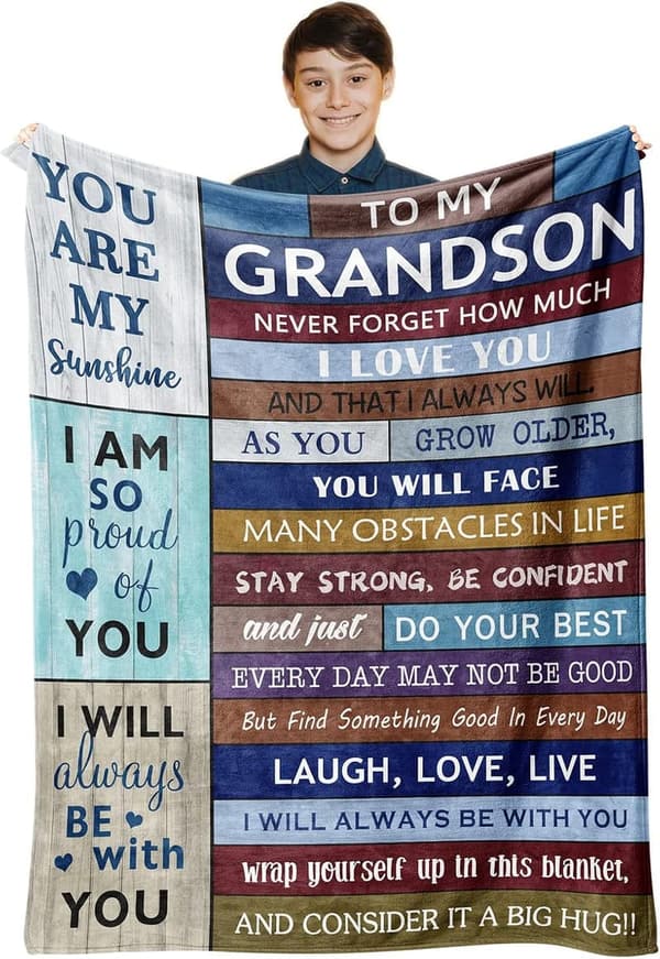 Christmas Blanket for Grandson, 60